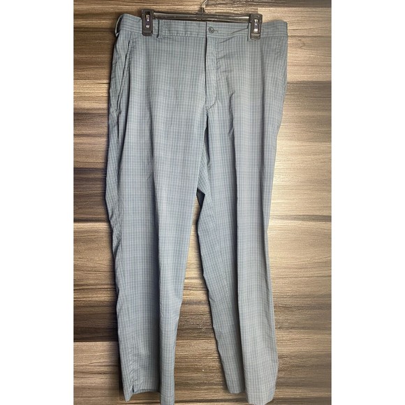 Nike Golf Dri-Fit‎ Dress Pants Men's Gray striped plaid 34 x 28.5 - Picture 1 of 5